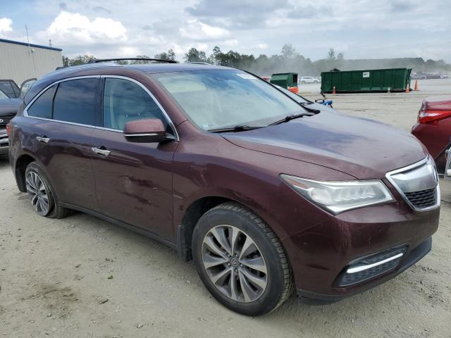 5FRYD4H43EB046676 - 2014 ACURA MDX TECHNOLOGY BURGUNDY photo 4