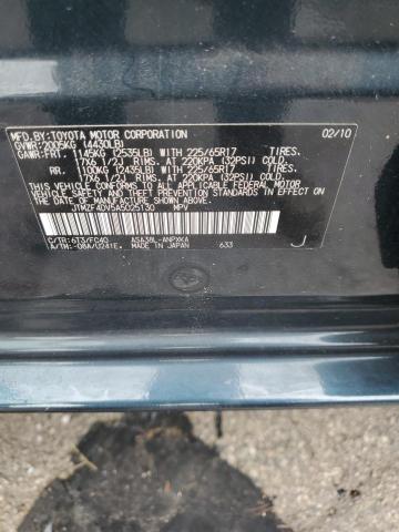 JTMZF4DV5A5025130 - 2010 TOYOTA RAV4 GREEN photo 13