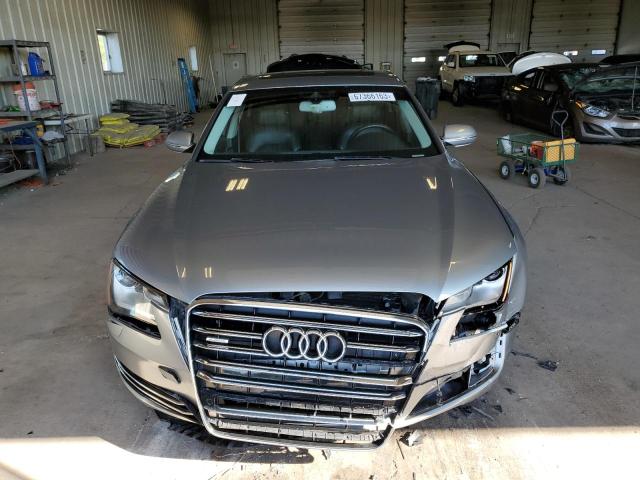 WAUA2AFD6DN011220 - 2013 AUDI A8 QUATTRO GRAY photo 5