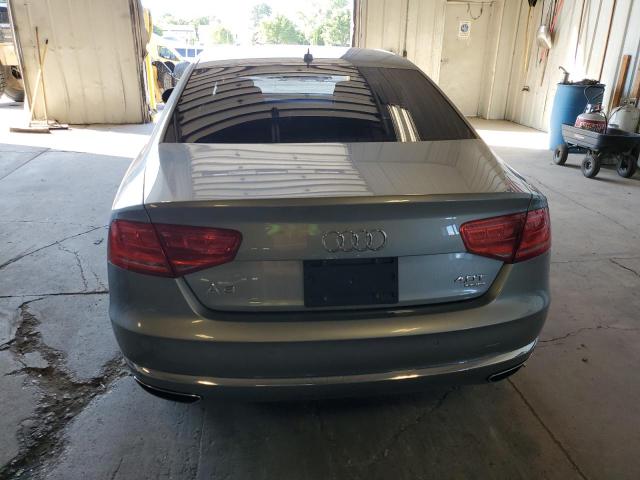 WAUA2AFD6DN011220 - 2013 AUDI A8 QUATTRO GRAY photo 6