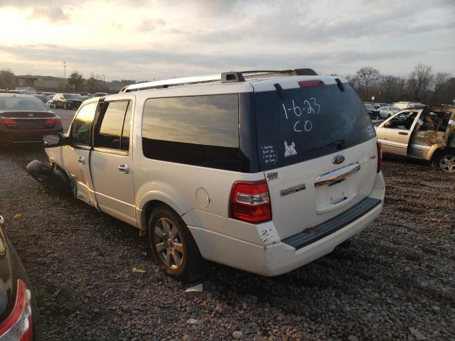 1FMFK195X8LA72533 - 2008 FORD EXPEDITION EL LIMITED WHITE photo 2