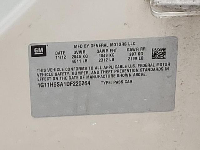 1G11H5SA1DF225264 - 2013 CHEVROLET MALIBU LTZ 金色 照片 12