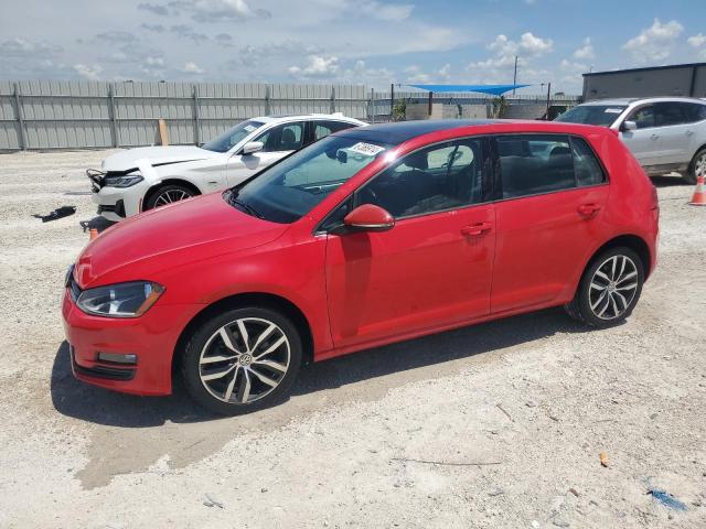 3VW217AUXHM066304 - 2017 VOLKSWAGEN GOLF S RED photo 1