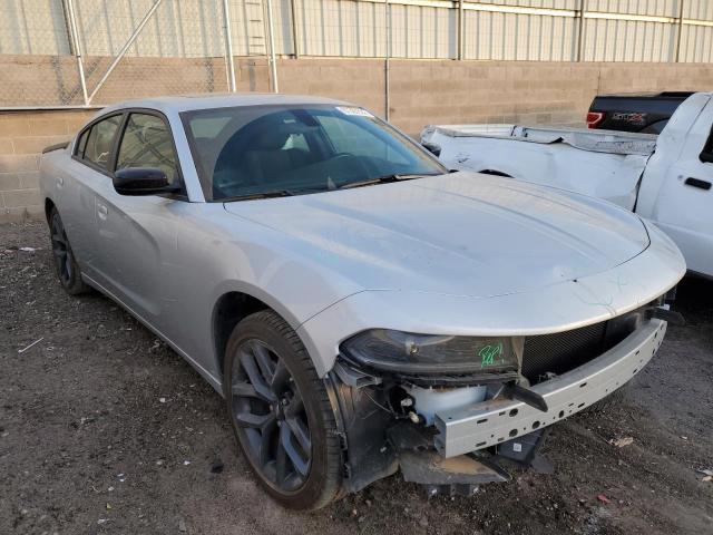 2C3CDXBG7NH138906 - 2022 DODGE CHARGER SXT SILVER photo 4