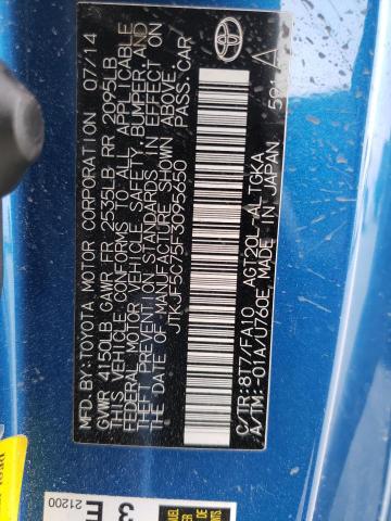 JTKJF5C75F3095650 - 2015 TOYOTA SCION TC 蓝色 照片 13