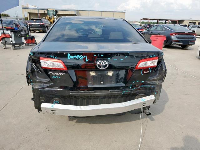 4T4BF1FK8CR188206 - 2012 TOYOTA CAMRY BASE BLACK photo 6