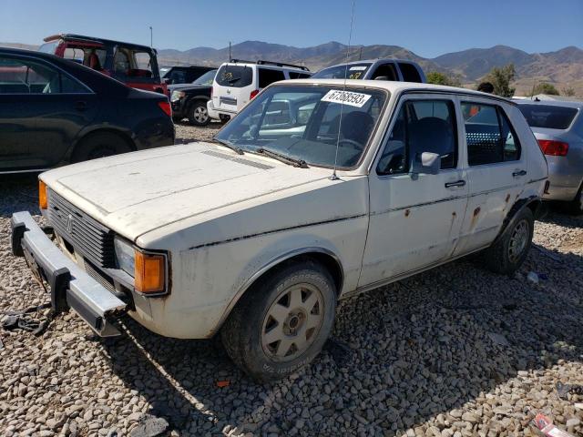 1VWGG917XBV084910 - 1981 VOLKSWAGEN RABBIT LS DELUXE WHITE photo 1