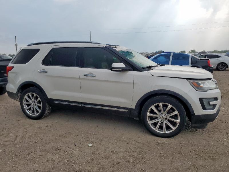 1FM5K7FH0HGA11021 - 2017 FORD EXPLORER LIMITED WHITE photo 4