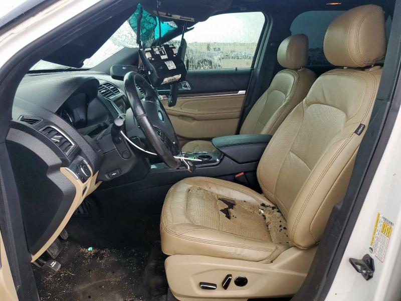 1FM5K7FH0HGA11021 - 2017 FORD EXPLORER LIMITED WHITE photo 7