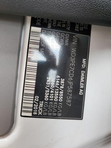 WD3PE7CD6JP587587 - 2018 MERCEDES-BENZ SPRINTER 2500 WHITE photo 12