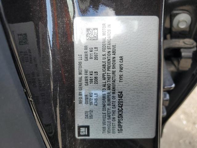 1G4PP5SK3C4201454 - 2012 BUICK VERANO BLACK photo 12