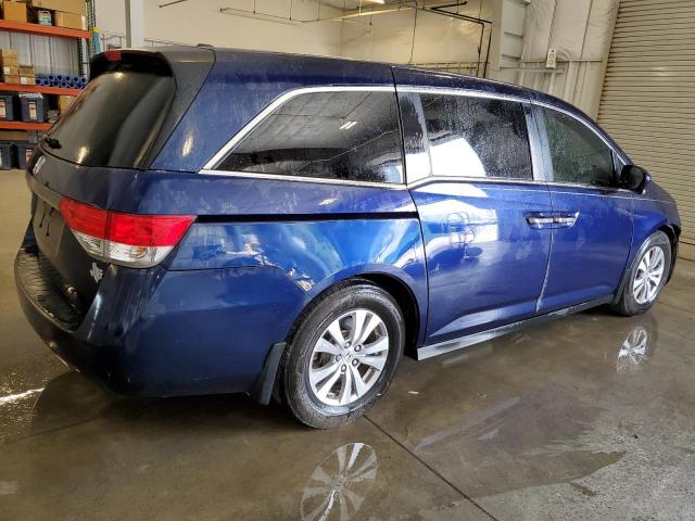 5FNRL5H69GB076557 - 2016 HONDA ODYSSEY EXL BLUE photo 3