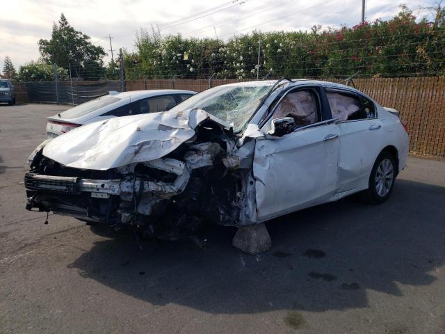 1HGCR2F71EA060116 - 2014 HONDA ACCORD EX WHITE photo 1