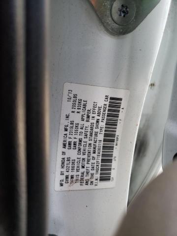 1HGCR2F71EA060116 - 2014 HONDA ACCORD EX WHITE photo 12