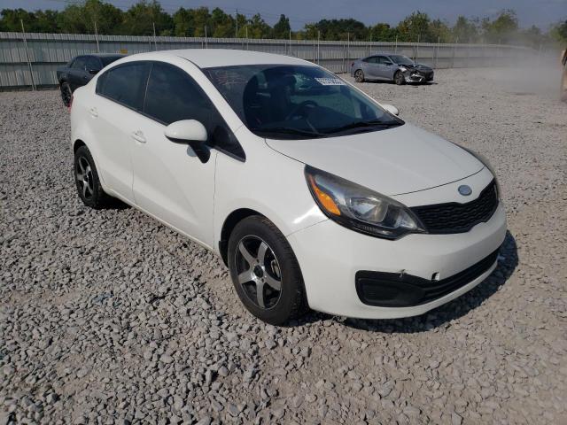 KNADM4A33D6237541 - 2013 KIA RIO LX WHITE photo 4