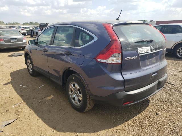 2HKRM4H30DH682906 - 2013 HONDA CR-V LX BLUE photo 2