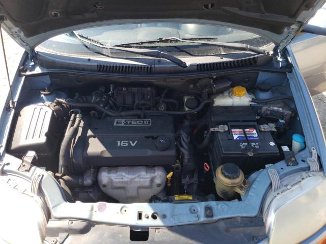 KL1TD56606B580672 - 2006 CHEVROLET AVEO BASE BLUE photo 11