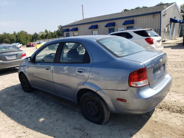 KL1TD56606B580672 - 2006 CHEVROLET AVEO BASE BLUE photo 2