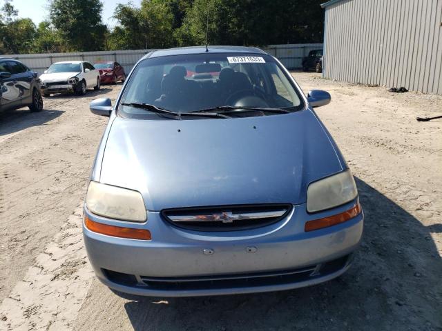 KL1TD56606B580672 - 2006 CHEVROLET AVEO BASE BLUE photo 5