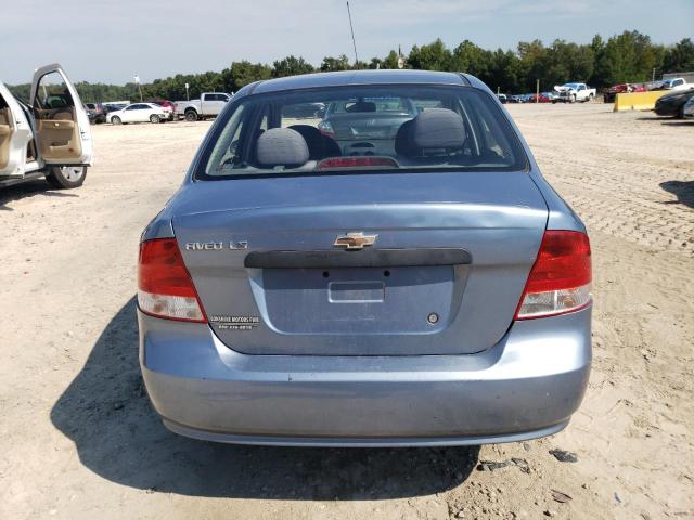 KL1TD56606B580672 - 2006 CHEVROLET AVEO BASE BLUE photo 6