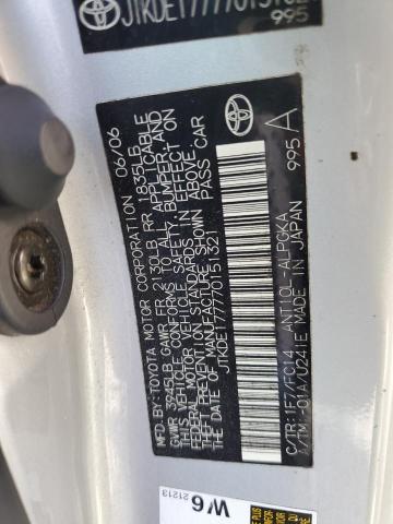 JTKDE177770151321 - 2007 TOYOTA SCION TC Сұр фото 12