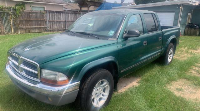 1D7HL48X53S174602 - 2003 DODGE DAKOTA QUAD SLT GREEN photo 2