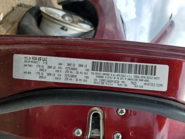 1C6RR7LG6GS418230 - 2016 RAM 1500 SLT 勃艮第红 照片 13