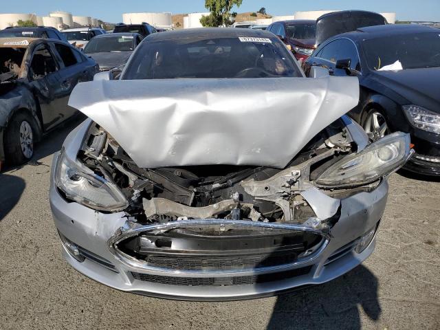 5YJSA1H10FF080421 - 2015 TESLA MODEL S 85 SILVER photo 5