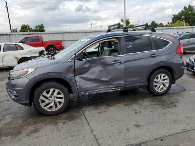 2HKRM4H73FH611639 - 2015 HONDA CR-V EXL GRAY photo 1