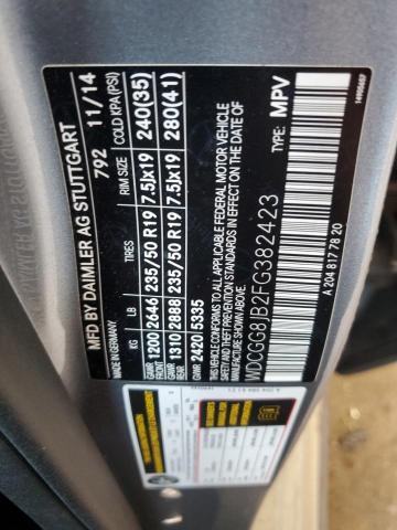 WDCGG8JB2FG382423 - 2015 MERCEDES-BENZ GLK 350 4MATIC SILVER photo 13