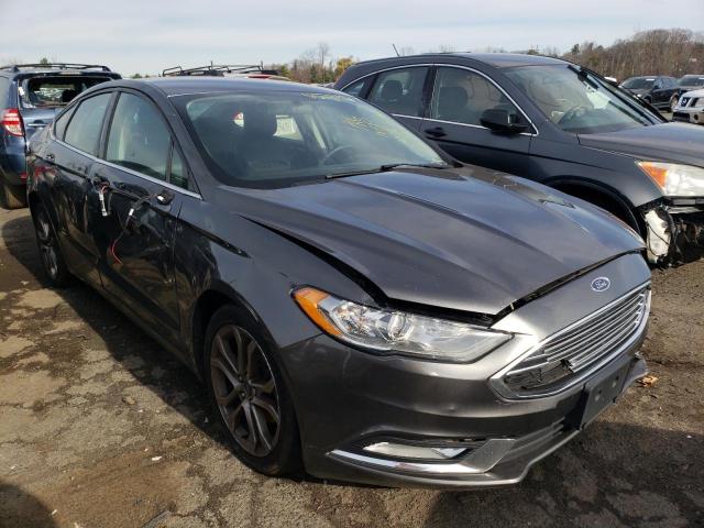 3FA6P0T90HR192974 - 2017 FORD FUSION SE GRAY photo 4