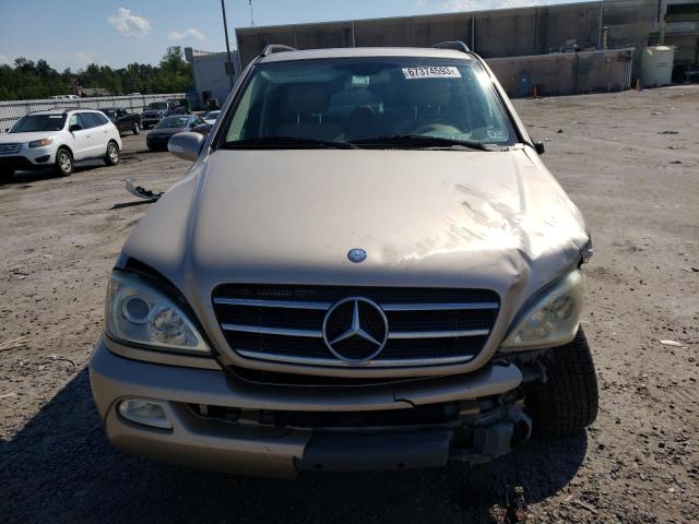 4JGAB75E15A527845 - 2005 MERCEDES-BENZ ML 500 TAN photo 5