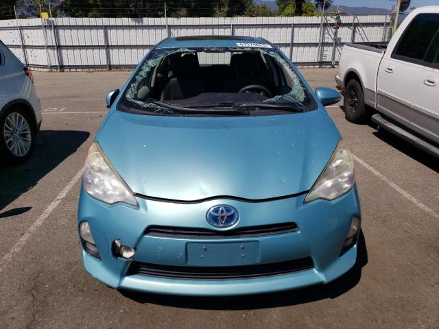 JTDKDTB32C1030346 - 2012 TOYOTA PRIUS C TURQUOISE photo 5