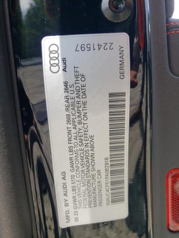 WAUC4CF51PA062918 - 2023 AUDI S5 PREMIUM PLUS 黑色 照片 12