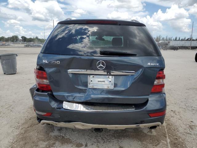 4JGBB8GB7AA575518 - 2010 MERCEDES-BENZ ML 350 4MATIC BLUE photo 6