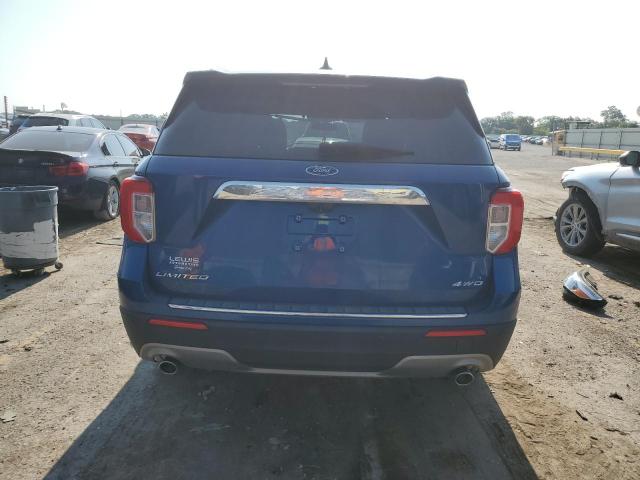 1FMSK8FH0MGA85204 - 2021 FORD EXPLORER LIMITED 蓝色 照片 6