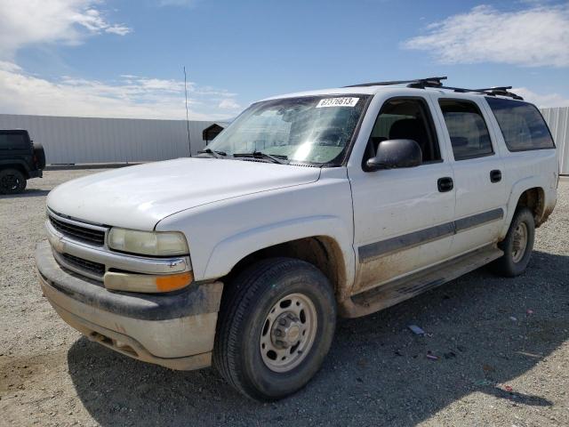 3GNGK26U63G200208 - 2003 CHEVROLET SUBURBAN K2500 WHITE photo 1