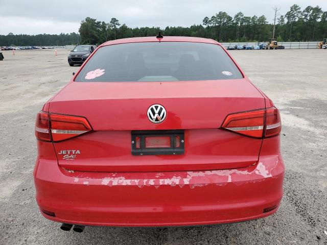 3VW2K7AJ7FM357732 - 2015 VOLKSWAGEN JETTA BASE წითელი ფოტო 6