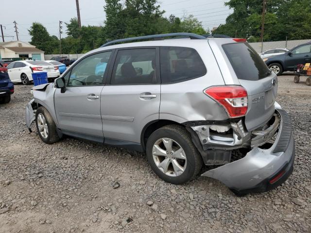 JF2SJADC7FH402982 - 2015 SUBARU FORESTER 2.5I PREMIUM SILVER photo 2