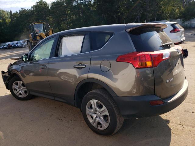 JTMBFREV4FD120515 - 2015 TOYOTA RAV4 LE GRAY photo 2