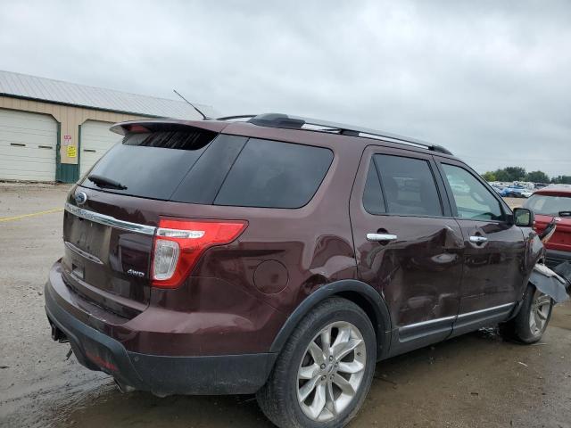 1FMHK8F80CGA35699 - 2012 FORD EXPLORER LIMITED BURGUNDY photo 3