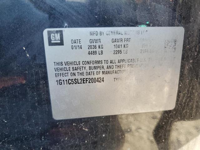 1G11C5SL2EF200424 - 2014 CHEVROLET MALIBU 1LT 黑色 照片 12