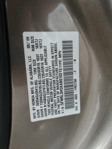 5FNRL3H5XAB010215 - 2010 HONDA ODYSSEY EX Grau Foto 13