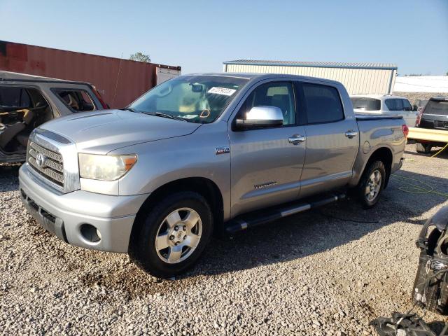 5TBEV58127S456485 - 2007 TOYOTA TUNDRA CREWMAX LIMITED SILVER photo 1