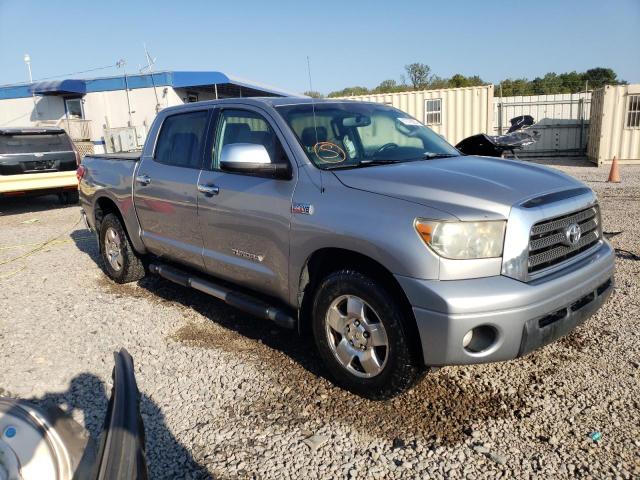 5TBEV58127S456485 - 2007 TOYOTA TUNDRA CREWMAX LIMITED SILVER photo 4