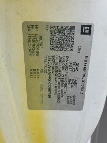 1GCWGAFP3K1260745 - 2019 CHEVROLET EXPRESS G2500 黄色 照片 13