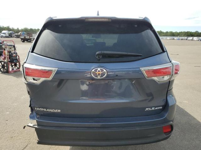 5TDJKRFH3GS265311 - 2016 TOYOTA HIGHLANDER XLE Mavi foto 6