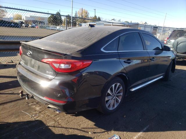 5NPE34AF3FH063841 - 2015 HYUNDAI SONATA SPORT BLACK photo 4