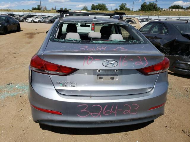 5NPD74LF9HH147985 - 2017 HYUNDAI ELANTRA SE SILVER photo 6