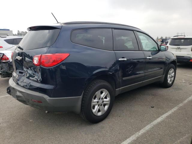 1GNKRFED1CJ215678 - 2012 CHEVROLET TRAVERSE LS BLUE photo 3